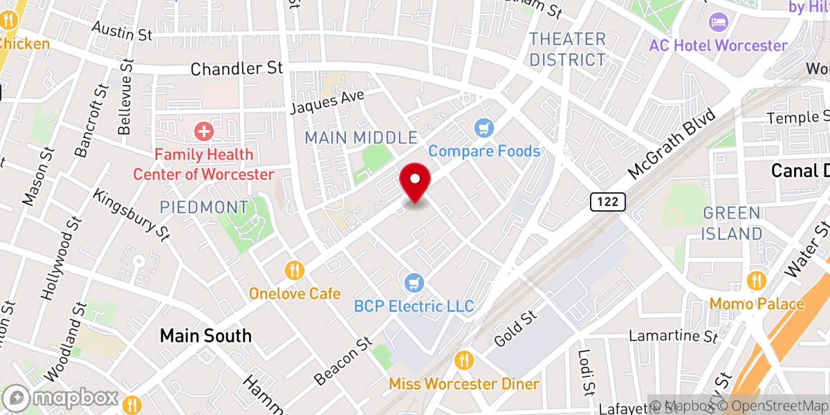 Map showing location of Iglesia Ministerios La Trinidad - MLT Church