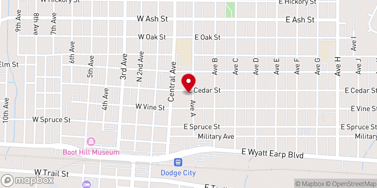 Map showing location of Iglesia Nueva Esperanza