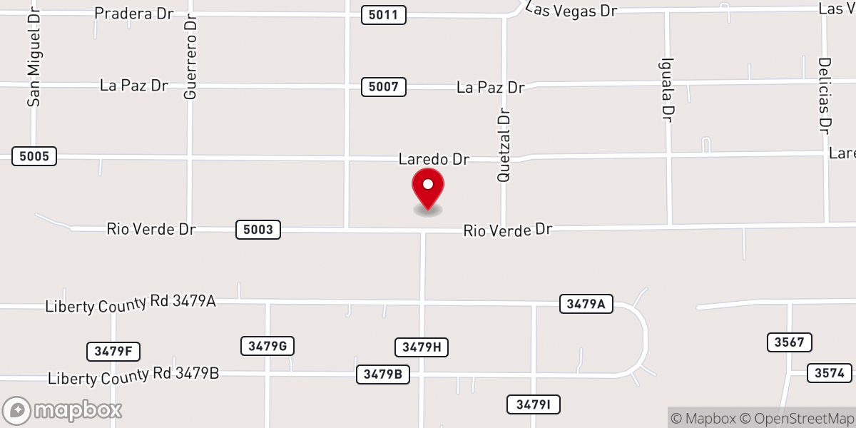 Map showing location of Iglesia Pentecostal Fuego y Poder