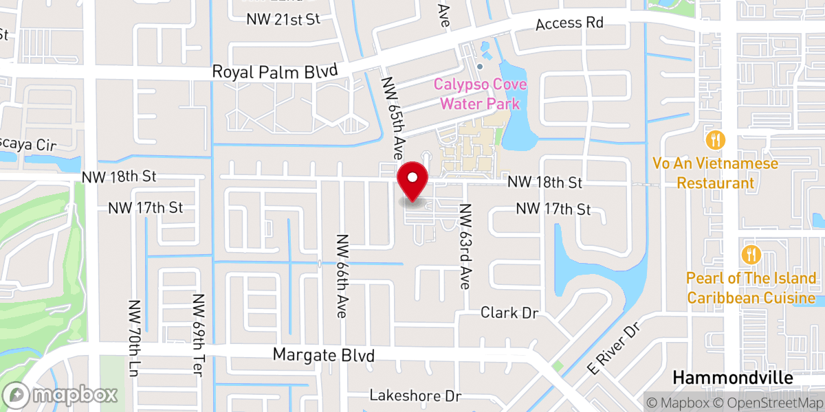 Map showing location of Igreja missa miami