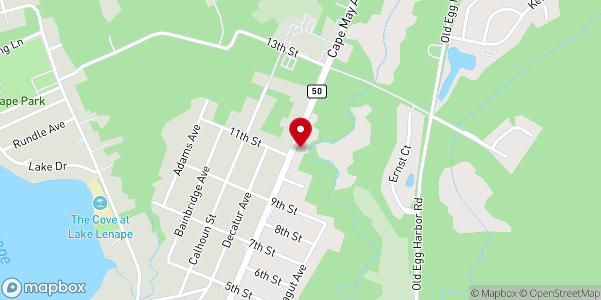 Map showing location of Impact Church Mays Landing