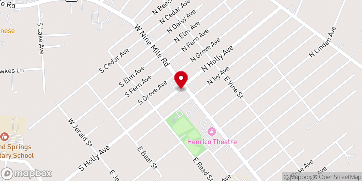Map showing location of ImPACT Church of Richmond