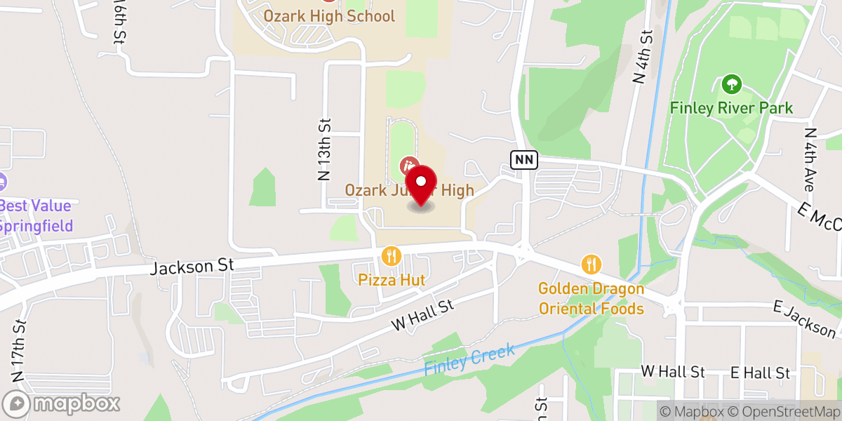 Map showing location of Impact Church (Ozark, MO)
