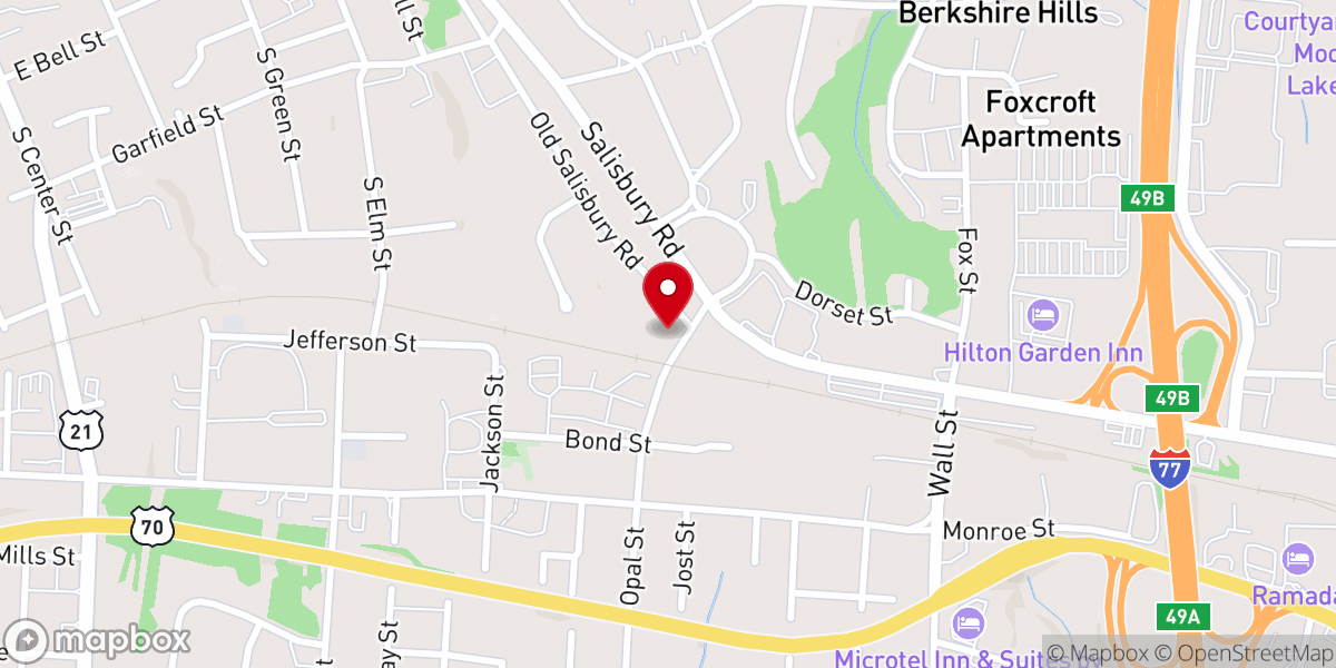 Map showing location of Iredell Christian Ministries