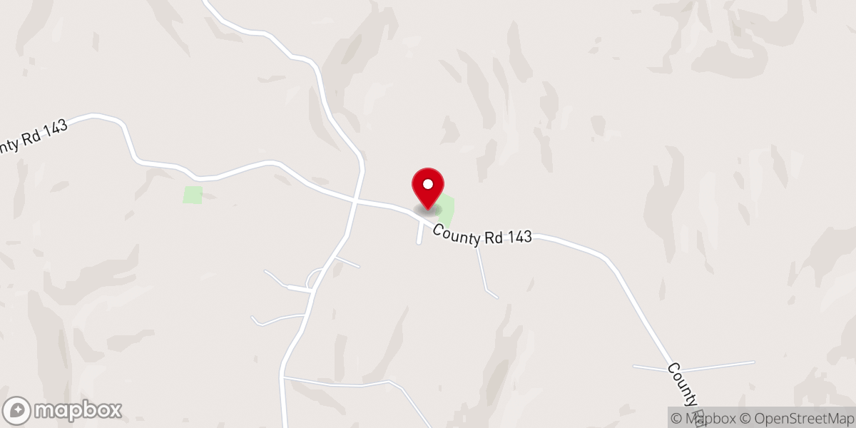 Map showing location of Ireland Baptist Church