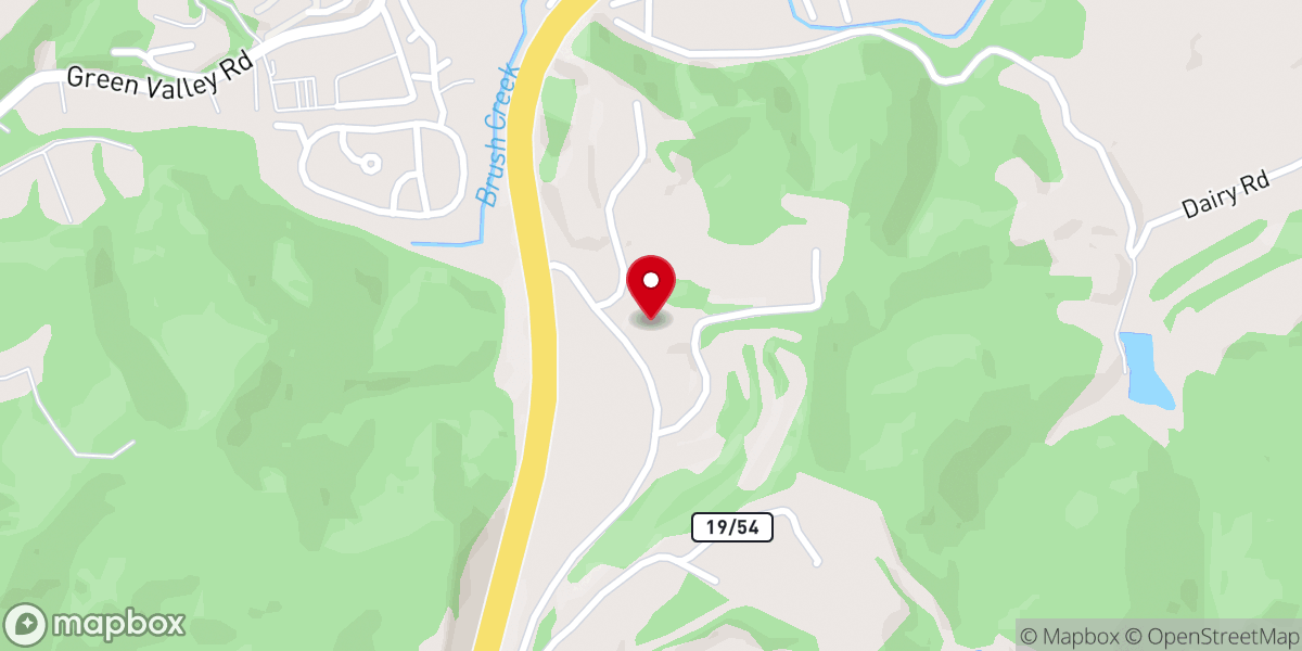 Map showing location of Islamic Society of Appalachian Region