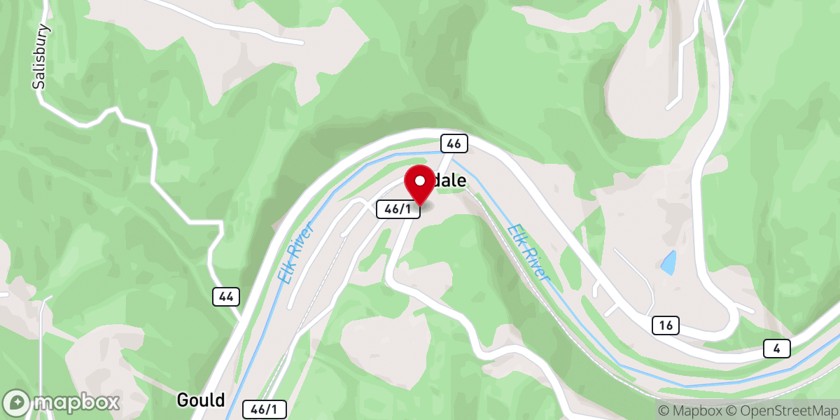 Map showing location of Ivydale Baptist Church