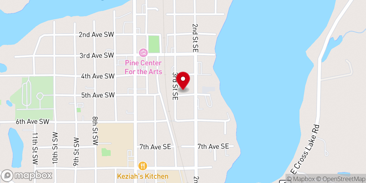 Map showing location of Jeff's Outdoor Services