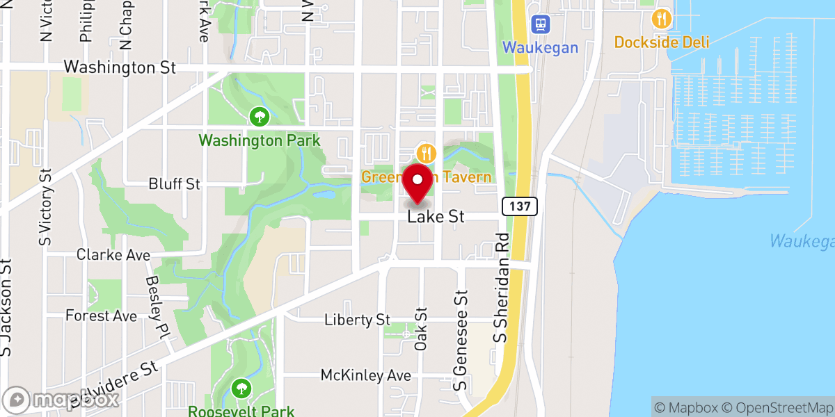 Map showing location of Jesus Name Apostolic Church