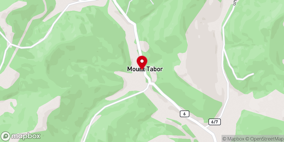 Map showing location of Jones Run United Methodist Church