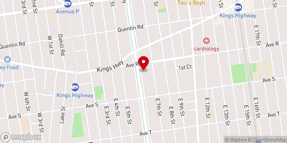 Map showing location of Joseph Smouha A"H Torah Center