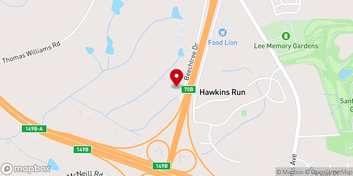Map showing location of Journey Church of Sanford