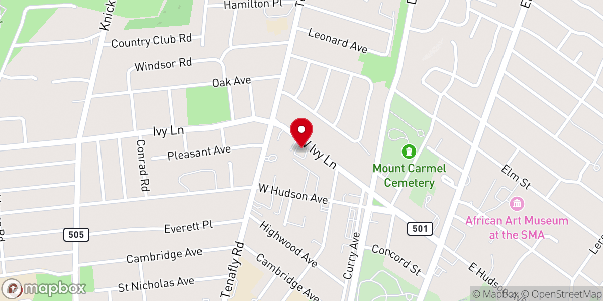 Map showing location of Joy Christian Fellowship