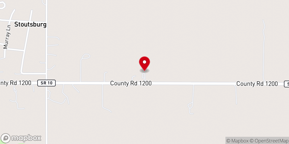 Map showing location of Kankakee Valley Christian Church