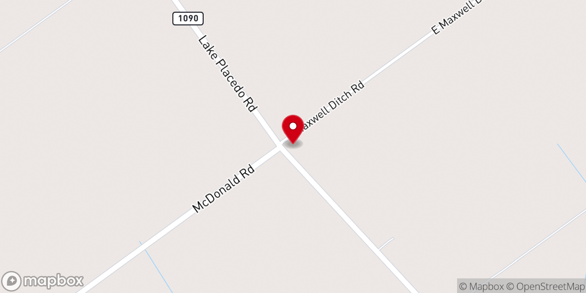 Map showing location of Karen Baptist Church of Port Lavaca
