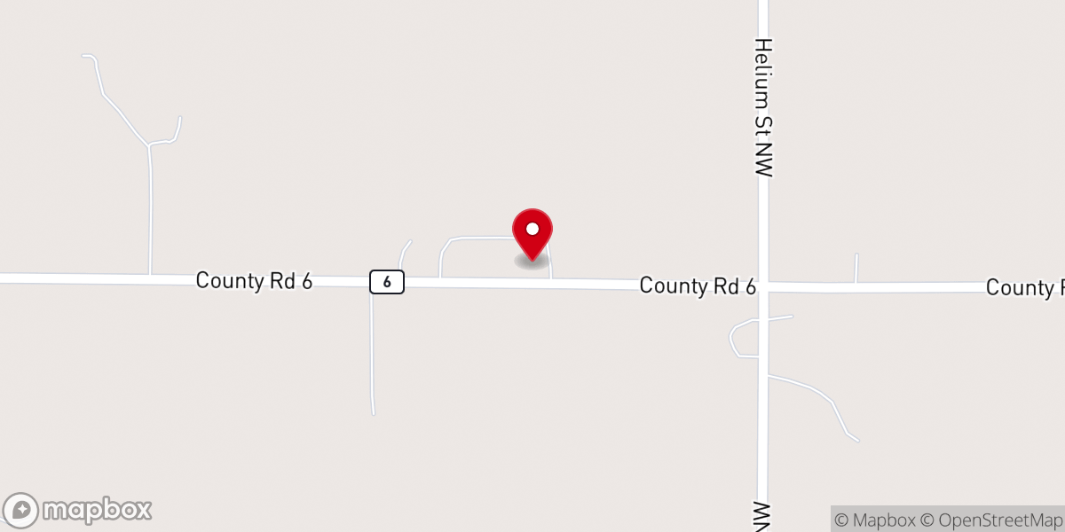 Map showing location of Karmel Covenant Church
