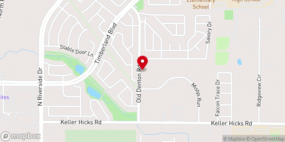 Map showing location of Keller Come & See Adventist Church