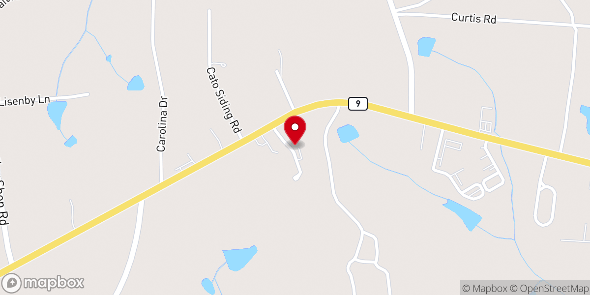 Map showing location of Kingdom Hall of Jehovah's Witnesses--Chesterfield