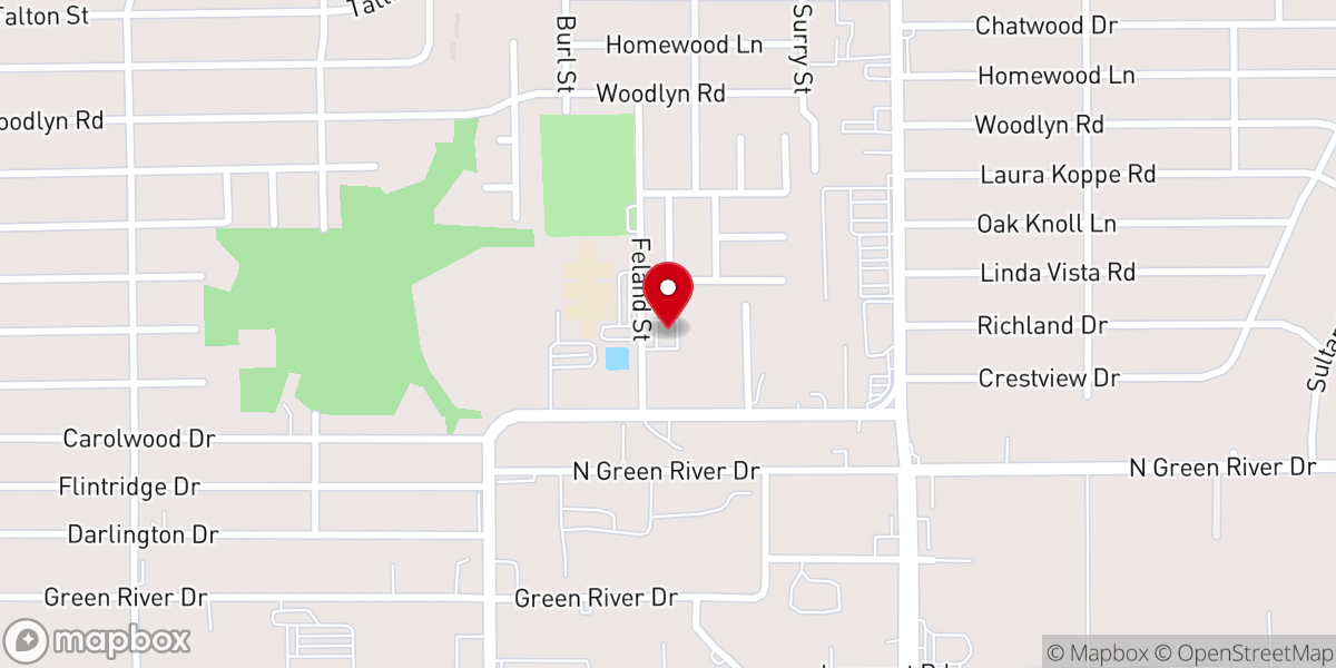 Map showing location of Kingdom Hall of Jehovah's Witnesses--Houston Northeast, Bonita Gardens Spnsh, & Houston East Centrl Spnsh (Russian group)
