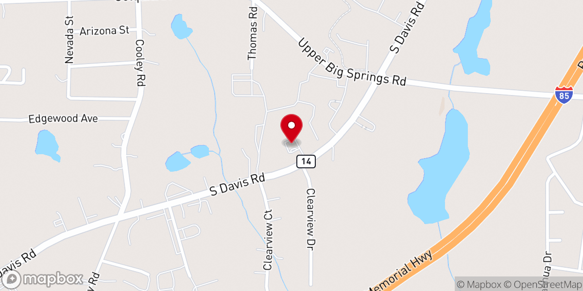 Map showing location of Kingdom Hall of Jehovah's Witnesses--LaGrange
