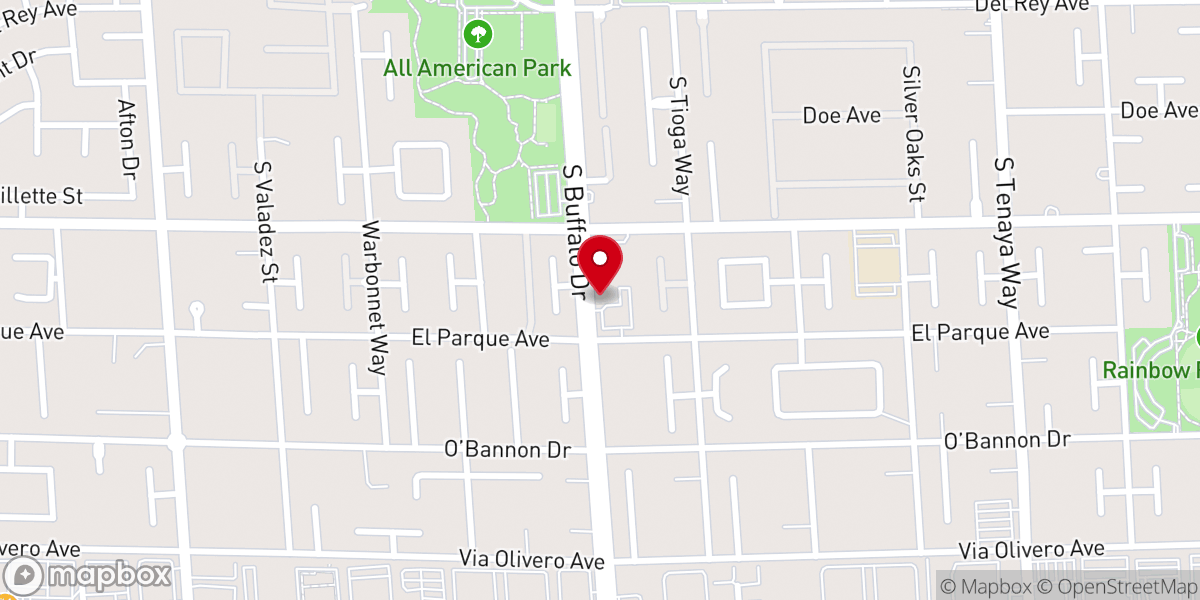 Map showing location of Kingdom Hall of Jehovah's Witnesses--Lakes, Peccole Ranch, Summerlin English, & West Sahara Spnsh (Wesr Afrcn Pidgin group)
