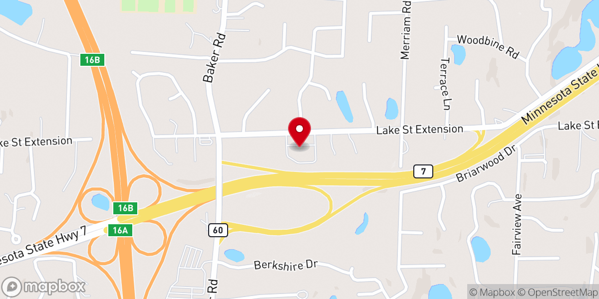 Map showing location of Kingdom Hall of Jehovah's Witnesses--Minnetonka, Mpls. South Russian, N. Lyndale Ave. Twi, & Nokhomis Spanish