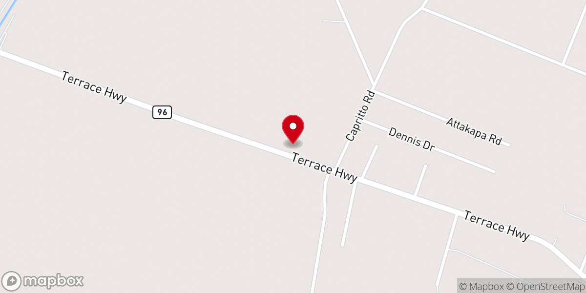Map showing location of Kingdom Hall of Jehovah's Witnesses--Saint Martinville