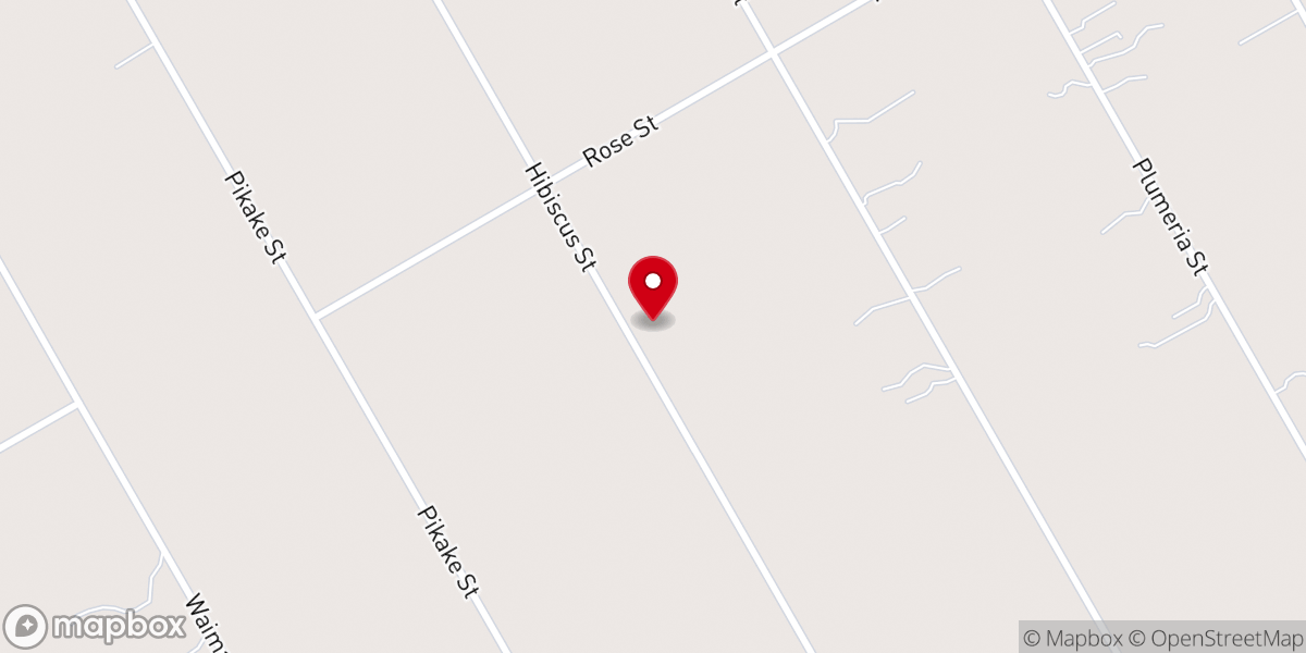 Map showing location of Koa's Events