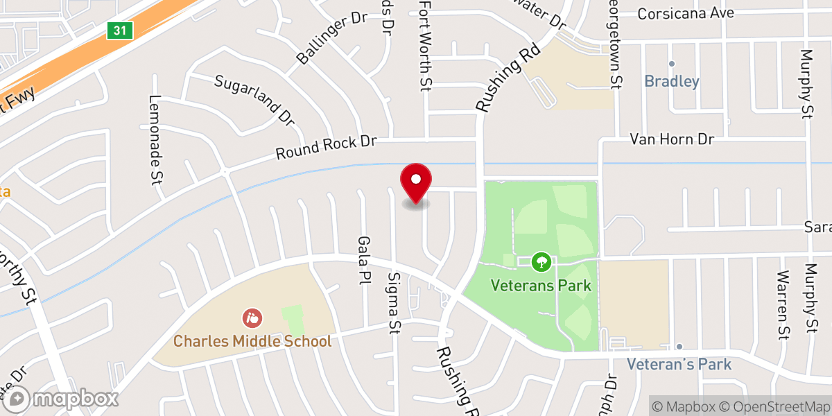 Map showing location of Korean Catholic Community El Paso