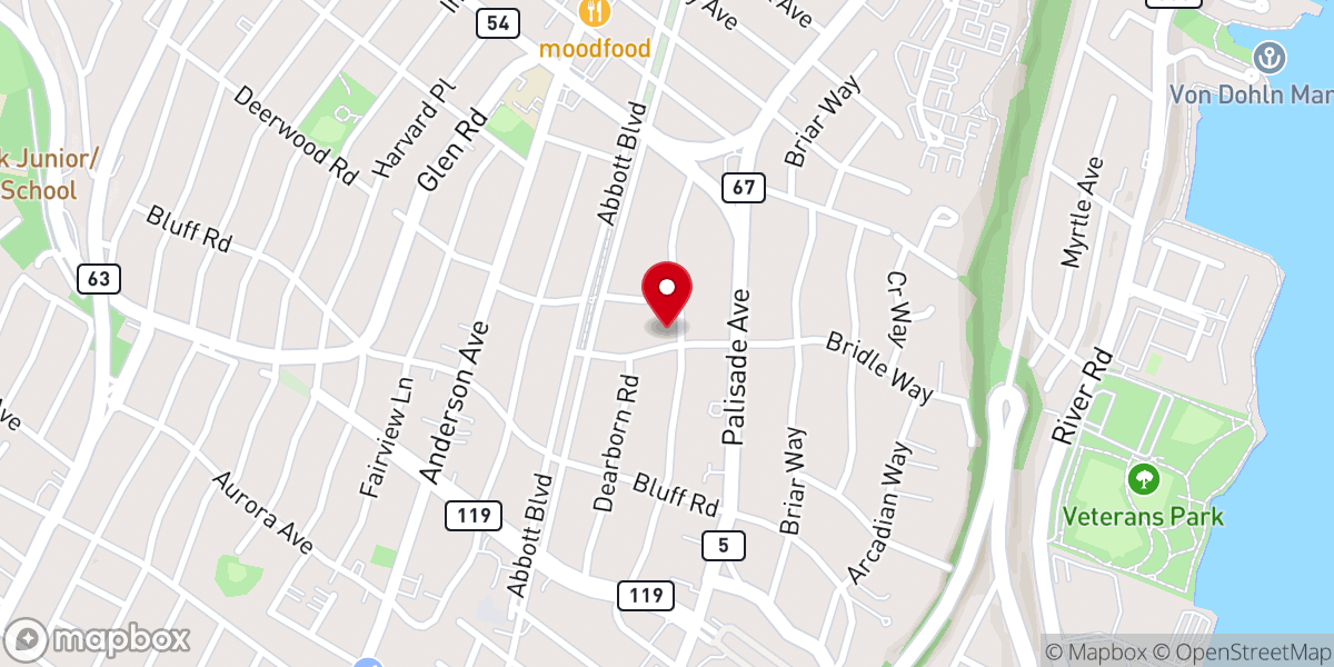 Map showing location of Korean Grace Presbyterian Church