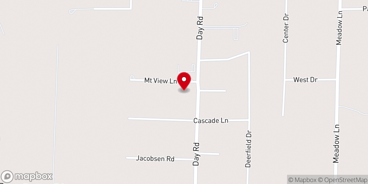 Map showing location of La Pine Church of the Nazarene
