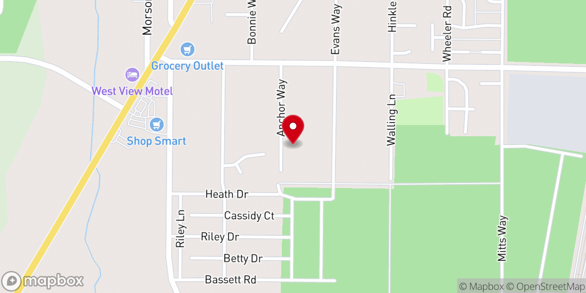 Map showing location of La Pine Seventh-day Adventist Church