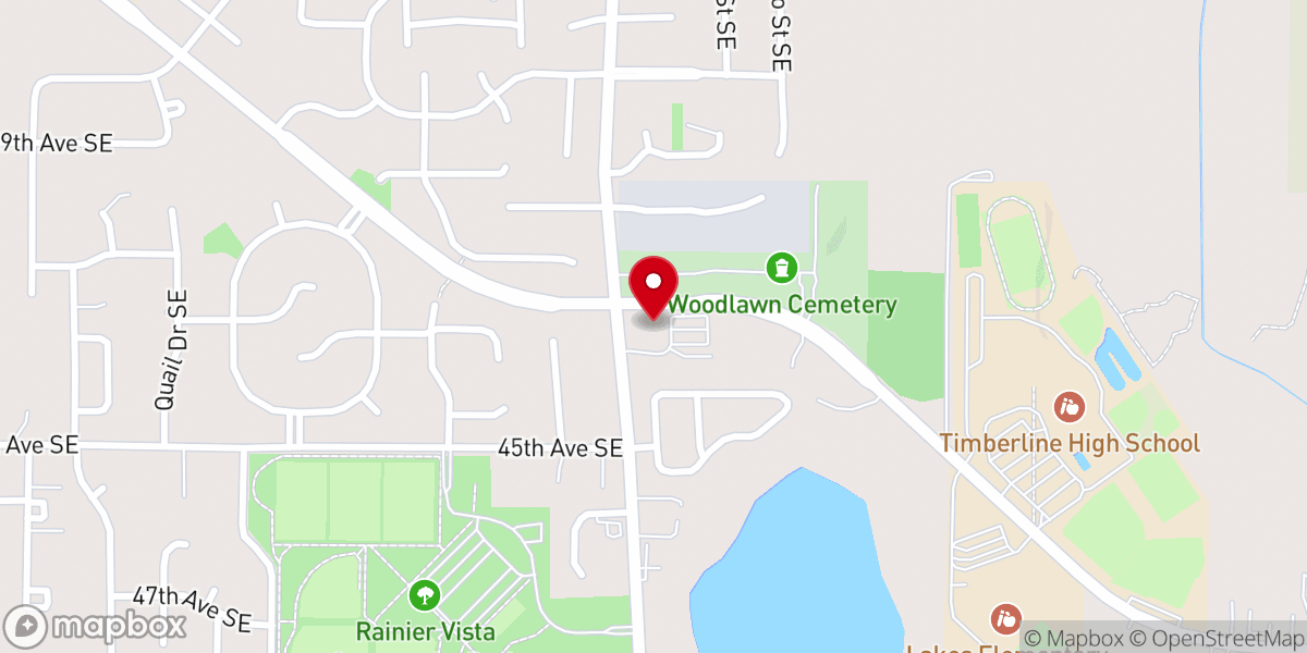Map showing location of Lacey Seventh-day Adventist Church