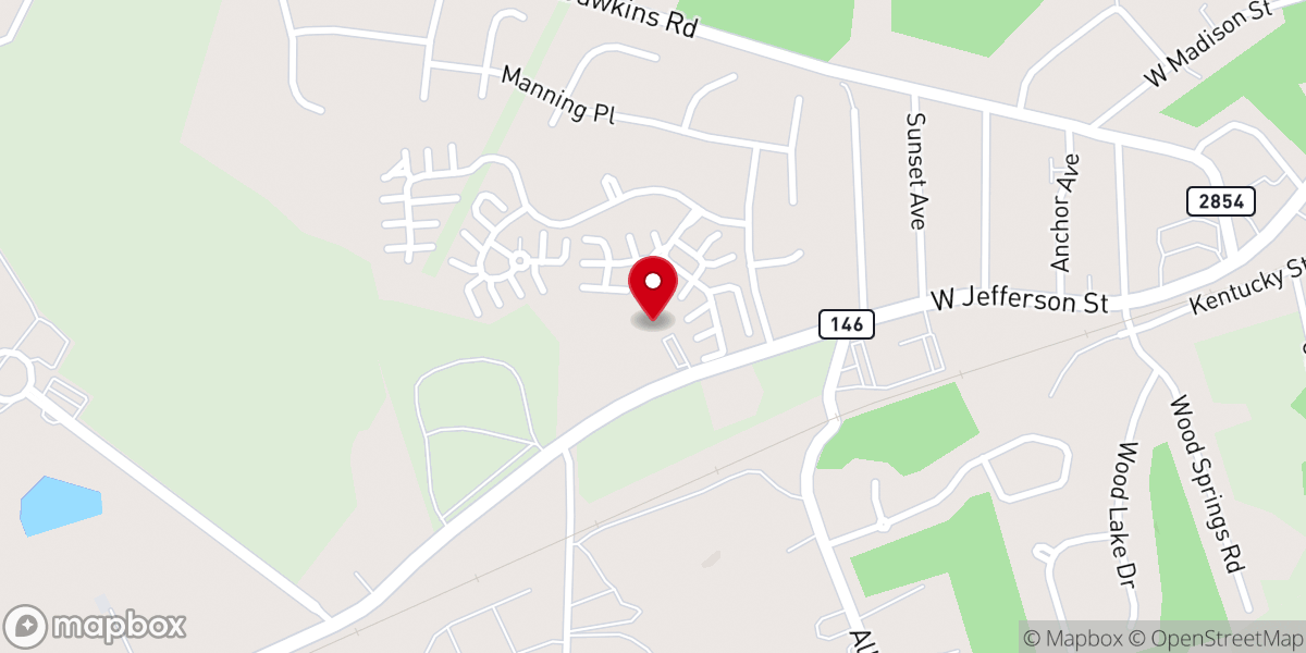 Map showing location of Lagrange Assembly of God
