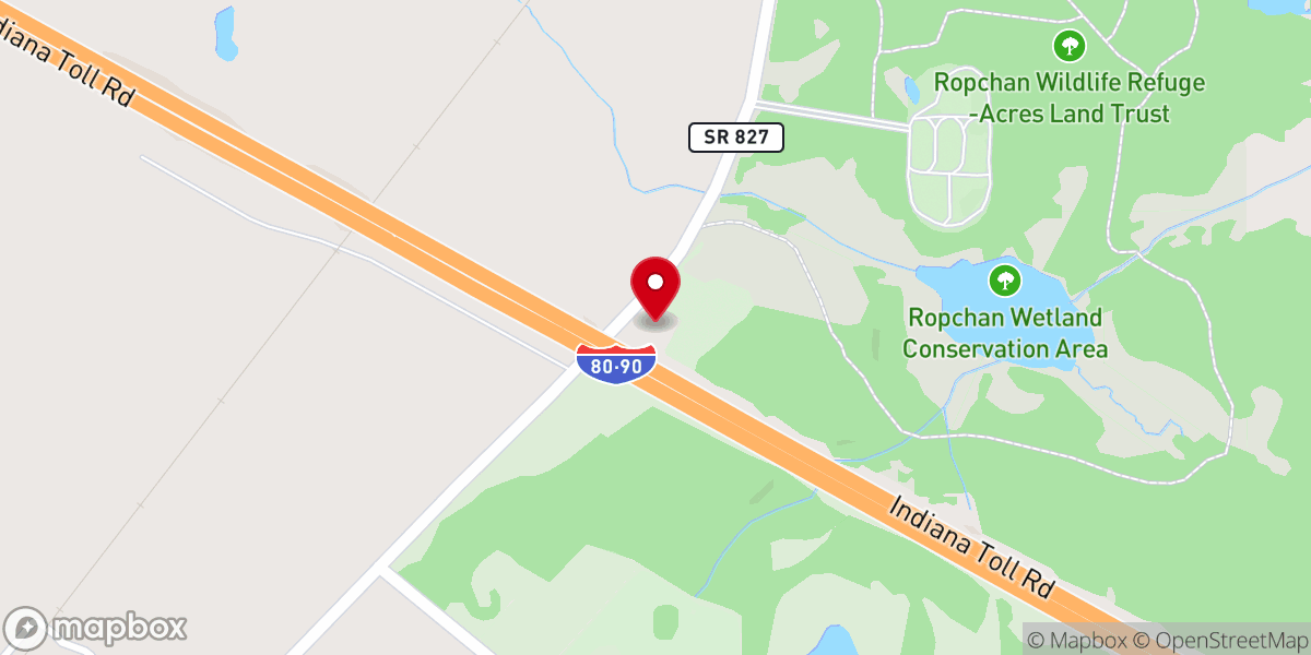 Map showing location of Lake Area Christian Church
