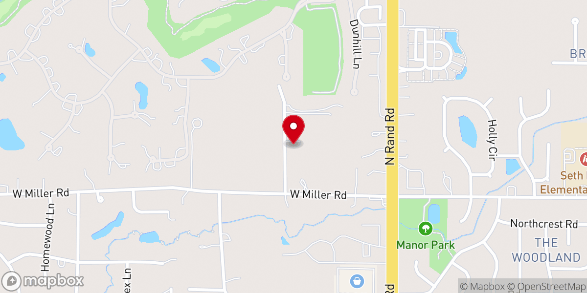 Map showing location of Lakeview Community Church