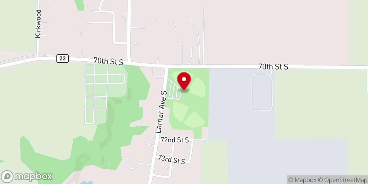 Map showing location of Lamar Fields