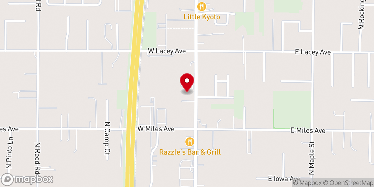 Map showing location of Landmark United Pentecostal