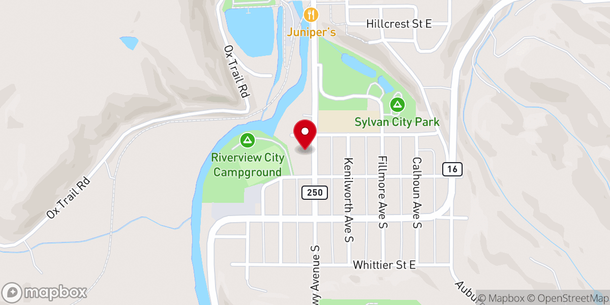 Map showing location of Lanesboro United Methodist Church
