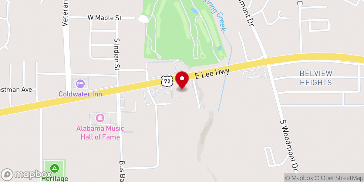 Map showing location of Launch Point Church