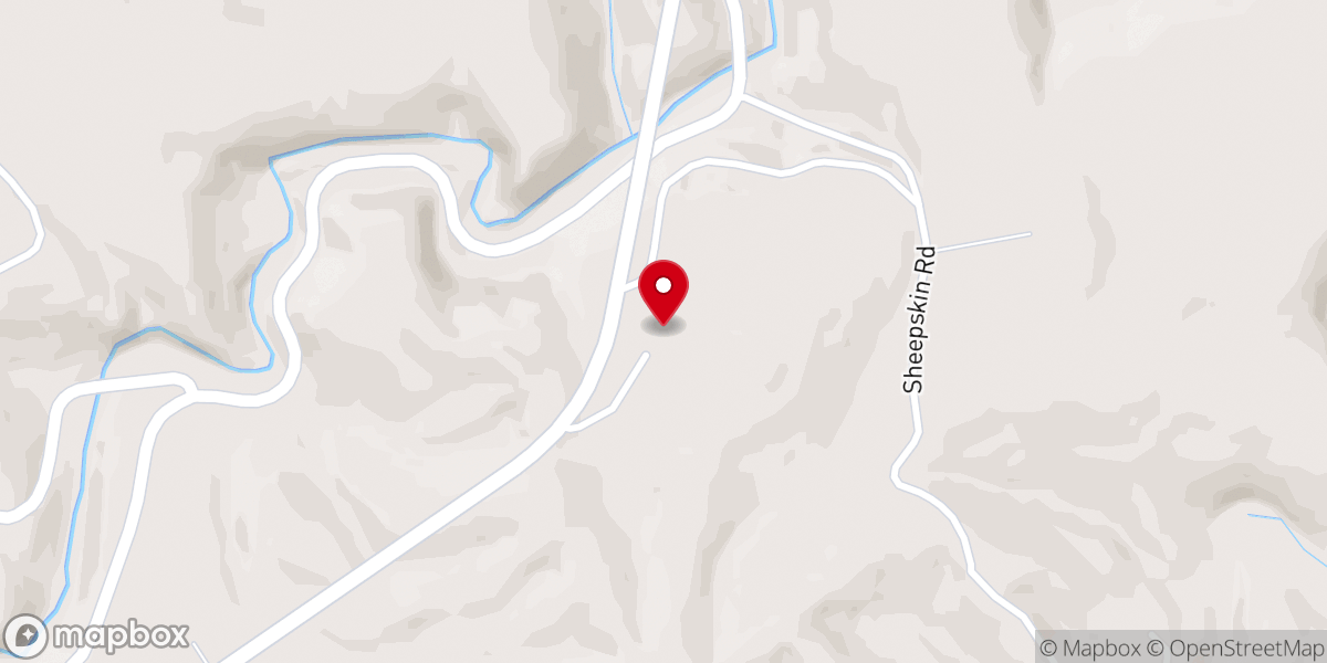 Map showing location of Laurel Gorge Enterprise Baptist Church