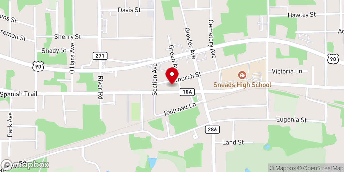 Map showing location of Learning Tree
