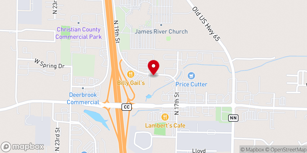Map showing location of Least of These