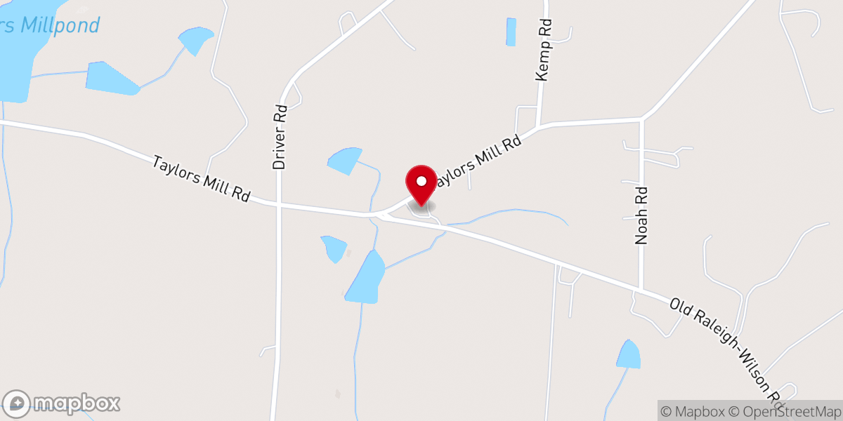 Map showing location of Lees Chapel Baptist Church