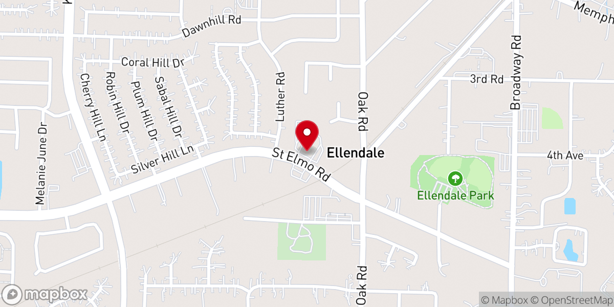 Map showing location of Legacy Church Bartlett Assemblies of God