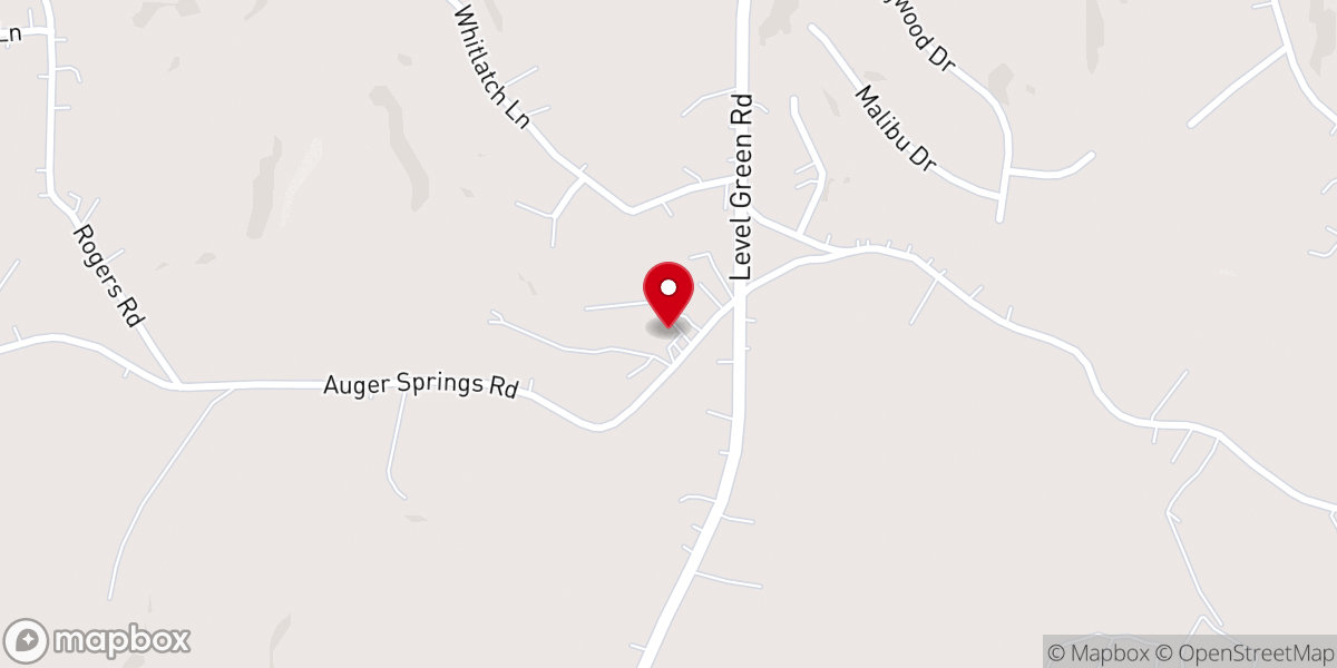 Map showing location of Level Green Baptist Church