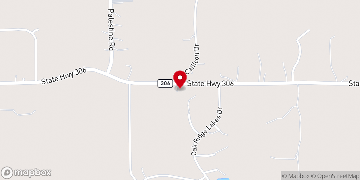 Map showing location of Liberty M.B. Church