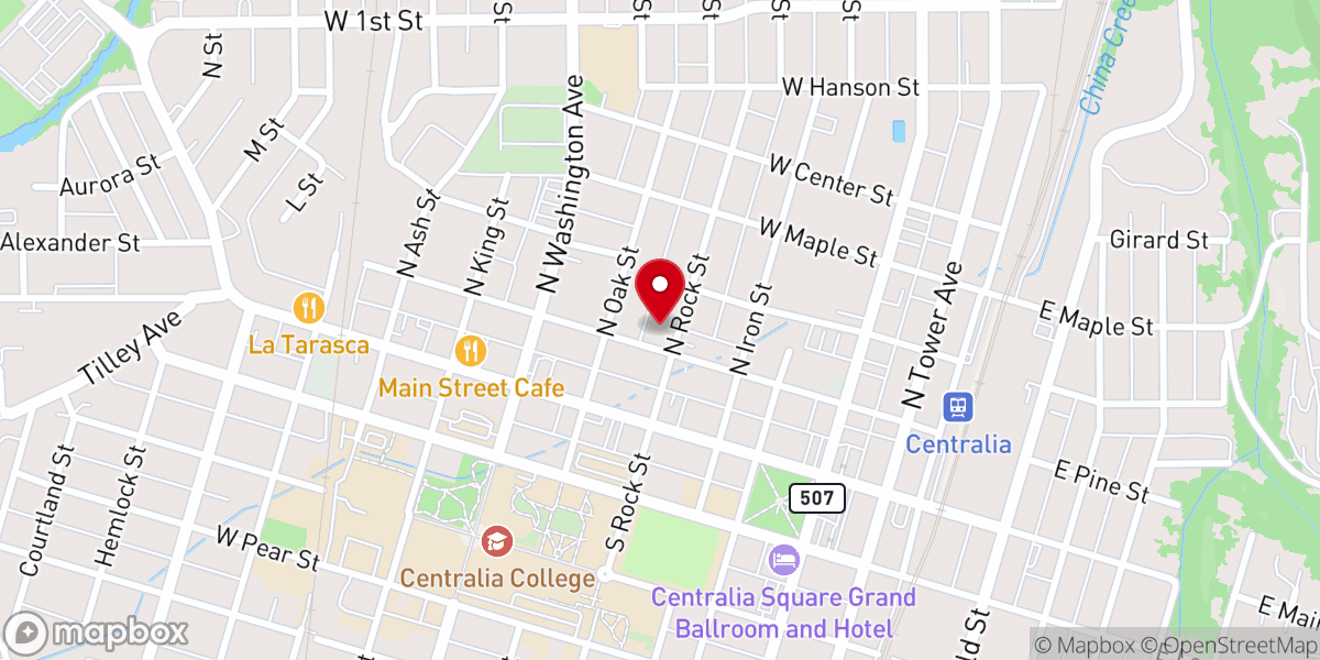 Map showing location of Life Center