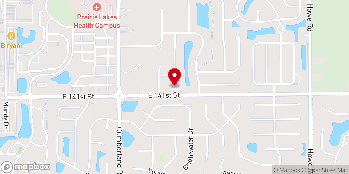 Map showing location of Life Church Fishers