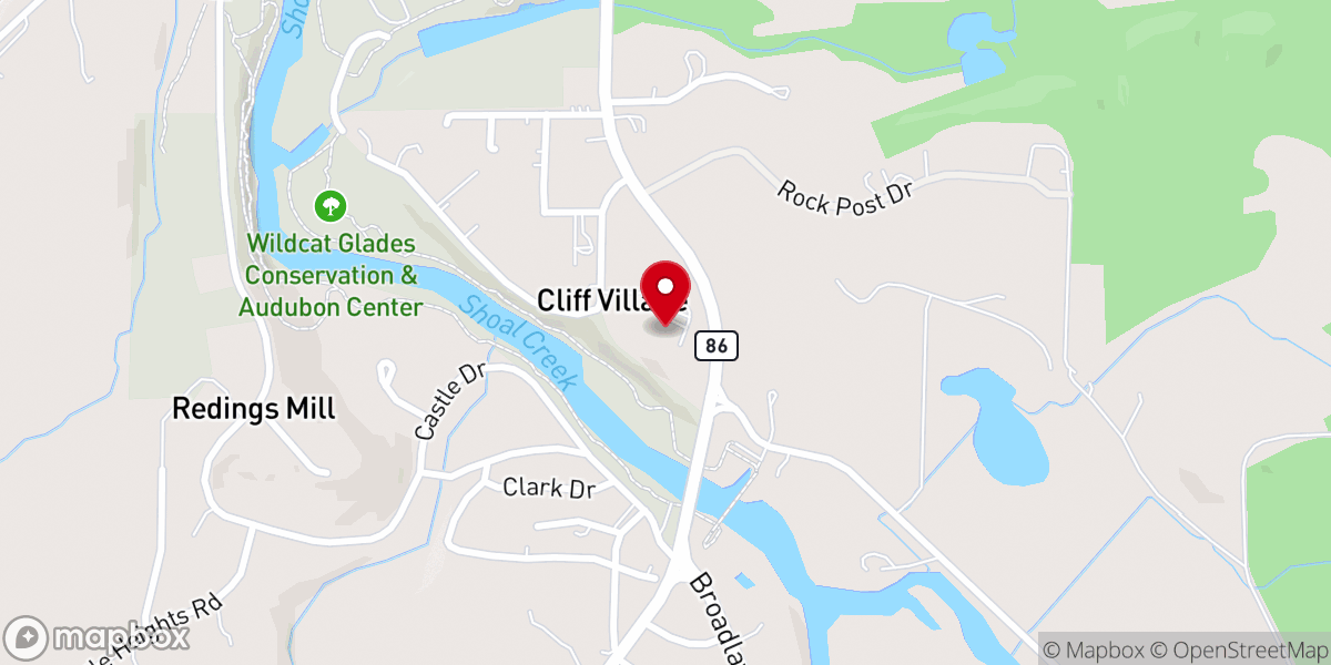 Map showing location of Life Connections Church
